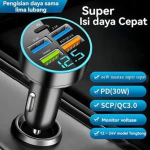 Car Charger 5 in 1 - HRU