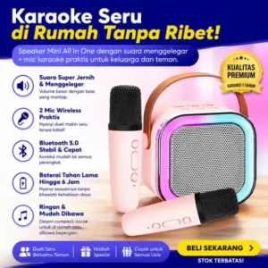 Speaker Bluetooth Karaoke All In One - DPK