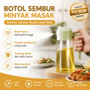 Tempat Minyak Botol Kaca Spray - SYM